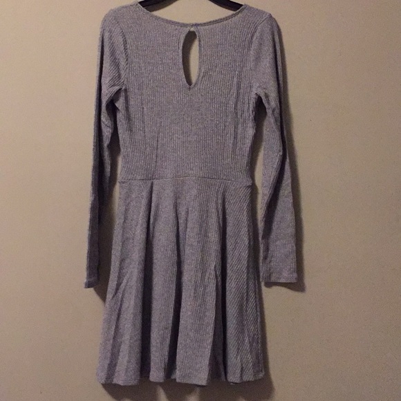 Hollister Grey Long Sleeve Casual Sweater Dress - Picture 2 of 8